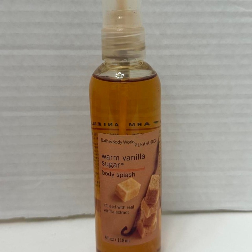 Bath & Body Works Warm Vanilla Sugar Body Splash Vintage 4oz Fragrance‎ Mist